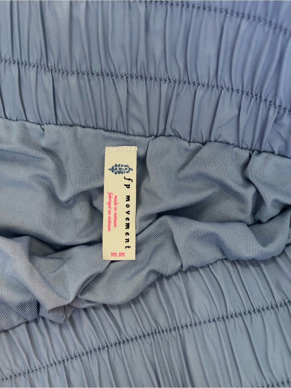 FP MOVEMENT by FREE PEOPLE “Get Your Flirt On” shorts in cloudy water blue. - Picture 3 of 9